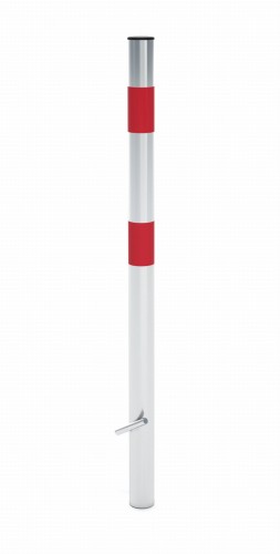 blokada zapora słupek do wbetonowania ocynk stały wysokość 72cm odblask Poznań producent