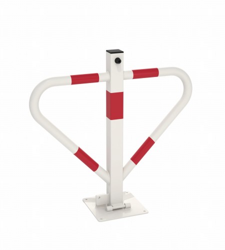 blokada zapora parkingowa na parking motyl malowana biała Poznań producent