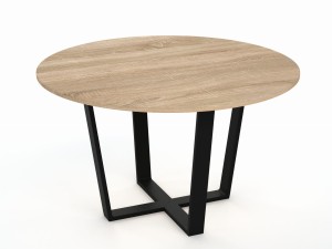 Stół Porto - okrągły jadalniany konferencyjny Loft